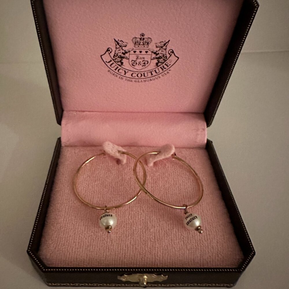 Juicy Couture Gold Hoop Earrings